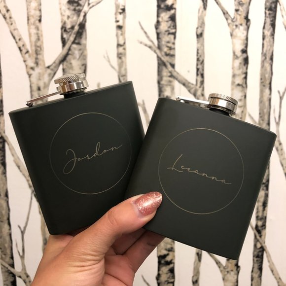 NWT Custom Engraved Flask - Picture 2 of 6